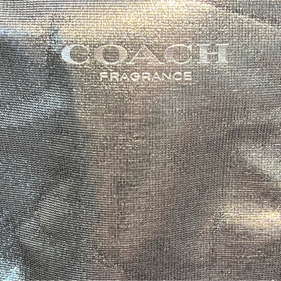 Coach Fragrance Tote Bag |  Metallic Silver Black | Overnight bag or Travel - Picture 7 of 7